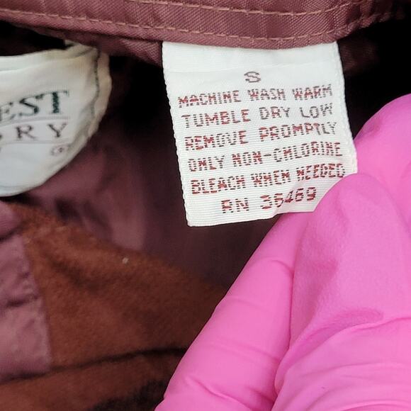 Vintage 90s Western Plaid Button Shirt Small 19x29 Brown - Picture 8 of 11